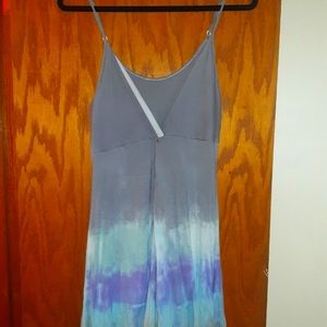 Hand tie-dyed spaghetti strap dress
